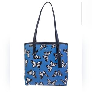 Rare Kate Spade Blue and Black Butterfly Tote🦋🦋🦋